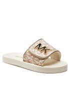 Michael Kors Чехли за момичета MK100946 - Бели - Текстил