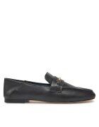 Michael Kors Дамски мокасини Lena Loafer - естествена кожа - черни