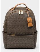 Michael Kors Раница Sable с монограм - Черен/Кафяв