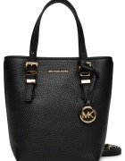 MICHAEL Michael Kors чанта тип тоут от естествена гранулирана кожа със златен медальон MK и подвижна презрамка