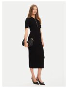 MICHAEL Michael Kors Дамска плетена рокля - черна - 72% вискоза - 16% полиестер - 10% найлон - 2% еластан