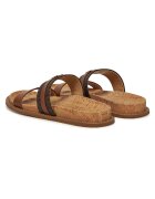 MICHAEL Michael Kors Дамски чехли кафяви - 227 Mandy - кожа