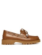 MICHAEL Michael Kors Дамски мокасини - от естествена кожа - кафяви