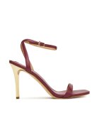 MICHAEL Michael Kors Дамски сандали - Mulberry 691 - естествена кожа - вишнево