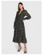 MICHAEL Michael Kors Коктейлна рокля - дълъг ръкав - черна - вискоза