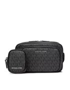 MICHAEL Michael Kors Мъжка чанта - Black Hudson - екологична кожа - черна