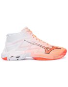Mizuno тенис маратонки от текстил Wave Lightning Elite - розов/оранжев