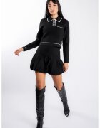Monarh design костюм с контрастна яка