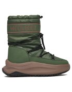 Moon Boot водоустойчиви боти от еко кожа с дебела подметка и връзки - модел 0000305618832_40 - зелени