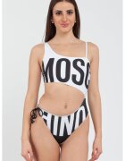 Moschino Дамски бански костюм - Бял/Черен -