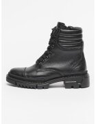 MUSK Кожени боти с подсилен връх