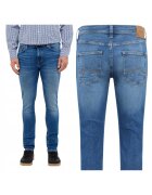 Mustang Мъжки дънки - Vegas - Slim Fit - Средна талия - Цип - Дълги - 5 джоба - Памук - Еластан - Сини