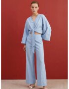 MyFashion Дамски комплект памук - Син/Светлосин