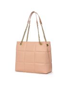 myOwn Капитонирана кожена чанта Pink Azalea