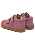Naturino детски обувки от набук Barefoot с две велкро ленти - розови