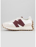 New Balance Дамски маратонки 327 - велур - гумена подметка - омекотяване - burgundy/off-white - Бял/Бордо/Сиво-бежов