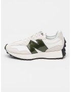 New Balance Маратонки 327 с велур - Бял/Слонова кост/Каки