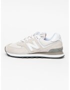 New Balance Спортни обувки 574 с велур - Бежов/Мръснобял