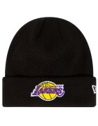 New Era Шапка - Essential Cuff Beanie Шапка Los Angeles Lakers Hat 60348856 - Черна - Един размер