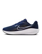 Nike Обувки Downshifter 13 Road за бягане с мрежа и лого - Бял/Черен/Тъмносин