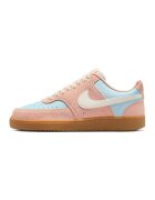 Nike Спортни обувки Court Vision от велур с еко кожа - Светло оранжево/Светлосин