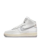 Nike Спортни обувки - W AF1 Sculpt White Silver - Естествена кожа - Бяло