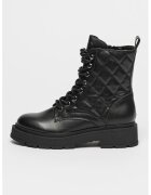 NINE WEST Боти от еко кожа с цип - Черен