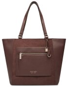 NINE WEST чанта tote от еко кожа с преден джоб с цип и