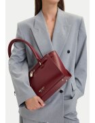 NINE WEST чанта тоут от екологична кожа с дръжки тип top-handle - закопчаване с цип и декоративен катинар