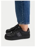 NINE WEST дамски кецове от еко кожа с връзки и платформа - черно
