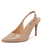 NINE WEST Дамски обувки - ток стилето - бежови - синтетични