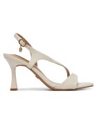 NINE WEST Дамски сандали - на ток - бежови - синтетичен материал
