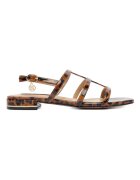 NINE WEST Дамски сандали - текстил - кафяви
