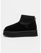 NINE WEST Велурени боти Harper - Черен/Избеляло черно
