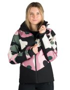 NORTHFINDER Зимно яки скя Kayleight с качулка и яка - Бял - Черен - Розово -