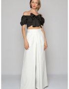 Nympha Clothing Панталони с широка кройка - бели