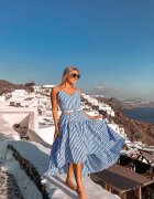 Nympha Clothing Рокля на райета Oia