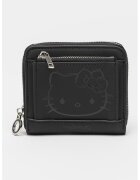O bag Портфейл Hello Kitty с двойно прегъване - Черен/Сребрист