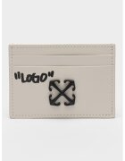 Off-White Кожен калъф за карти Jitney с лого