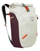 Osprey Водоустойчива раница Transporter Roll Top - Бял/Бордо
