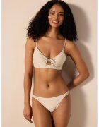 Penti Бикини сутиен Bralette естествен бежов плетена материя
