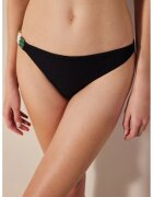 Penti Дамски слипове Mid-Waist Hipster - черни - полиестер/еластан