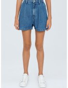 Pepe Jeans London Къс панталон от деним с висока талия