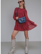 Pepe Jeans London Къса рокля Plume - Червен/Бял/Син