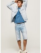 Pepe Jeans London Къси дънки със захабен ефект