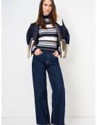 Pepe Jeans London Раиран пуловер Artemis - Бял/Кафяв/Син