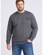 Petrol Industries Пуловер Stoneford Plus Size - Меланж тъмно сиво