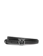 Pinko Естествена кожа Black Z99O дамски колан Black Z99O Love Berry H1 Дамски колан P