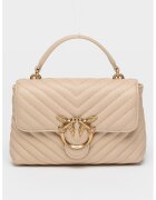 Pinko Кожена чанта Love Lady Puff с капитониран дизайн