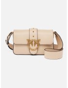 Pinko Кожена чанта Love One Mini с лого
